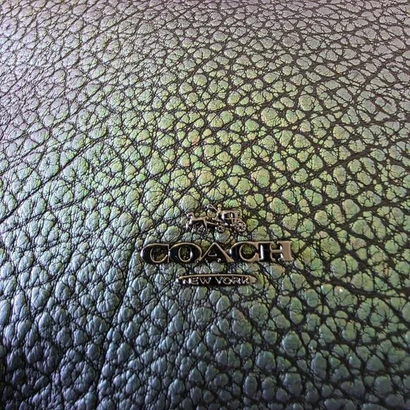 Coach Mercer 24 Iridescent Hologram Leather Satchel Crossbody NWT Auth - Picture 7 of 16